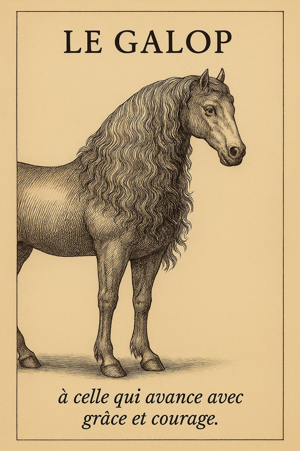 LE GALOP 原創圖樣參考，非完成品照片